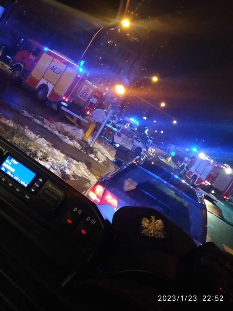 Wypadek na głównym skrzyżowaniu w Przeworsku