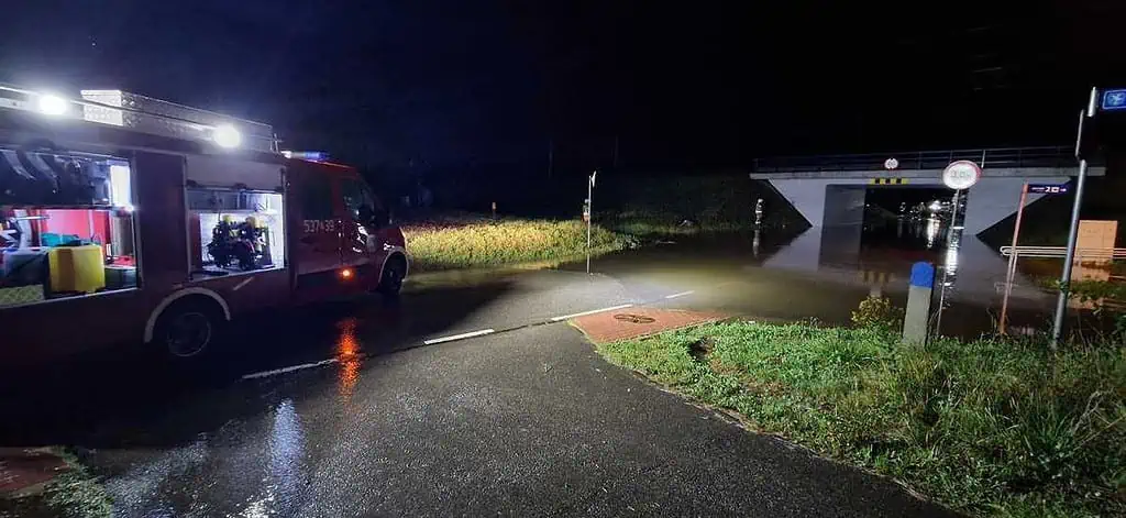 Opady deszczu spowodowały utrudnienia komunikacyjne w powiecie ropczycko-sędziszowskim