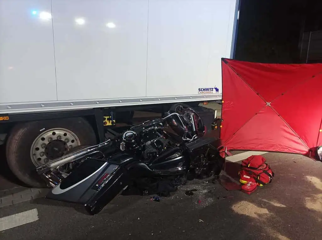Wypadek motocyklisty w Domaradzu | Fot. KPP Brzozów