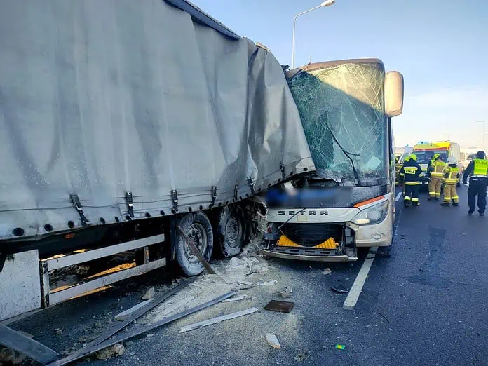 Wypadek autokaru pod Przemyślem