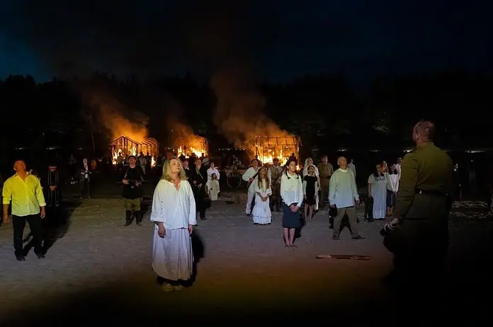 Inscenizacja w Radawie oddała dramatyzm ataku na Wiązownicę sprzed 80 lat.